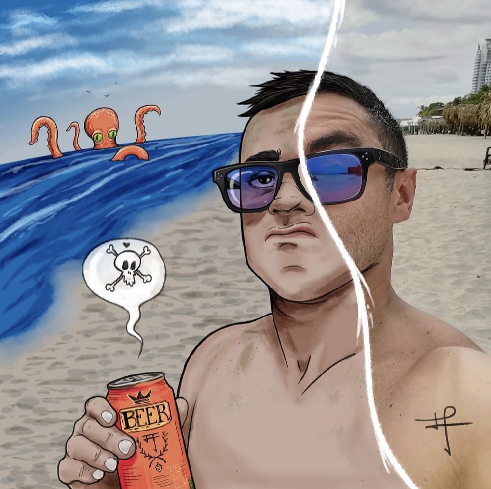 Juan-Jo, the colorblind artist behind Mr JJ art — half photo, half illustration
